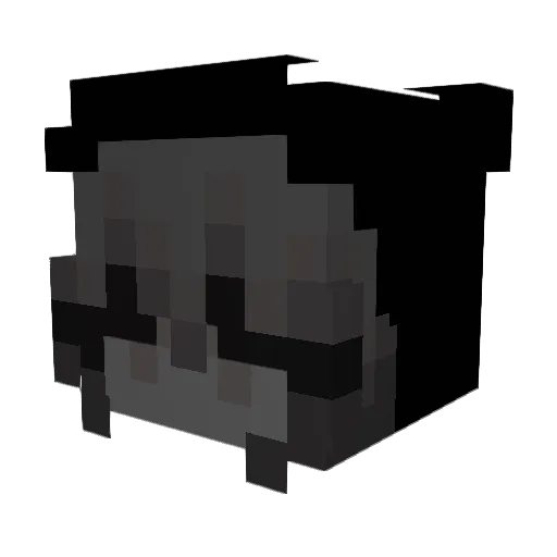 SpookyDoggo101 Minecraft avatar head, 3D render