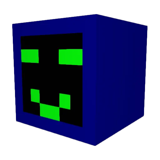 SpookyDoots Minecraft avatar head, 3D render