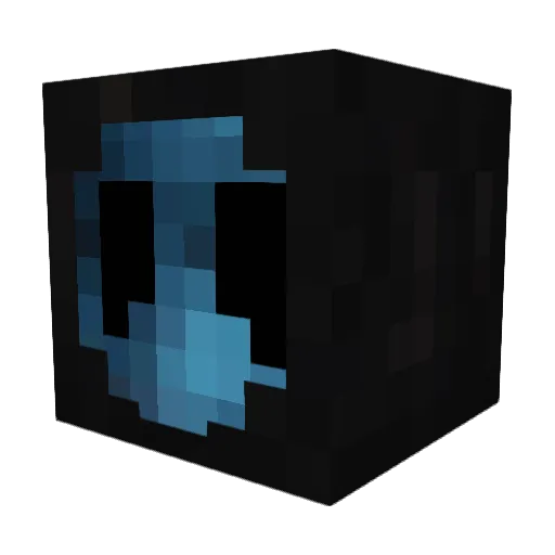 SpookyFace Minecraft avatar head, 3D render
