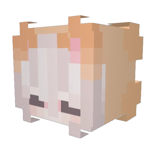 SpookyFrost Minecraft avatar head, 3D render