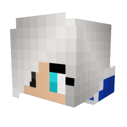 SpookyGhost2648 Minecraft avatar head, 3D render