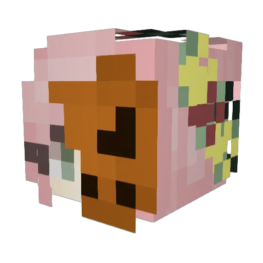 SpookyGoblin410 Minecraft avatar head, 3D render