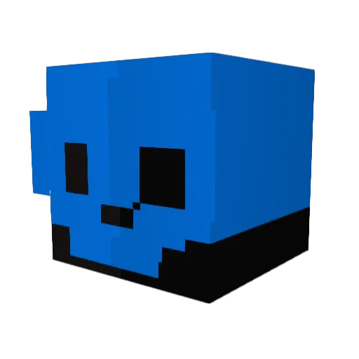 SpookyJo3y Minecraft avatar head, 3D render