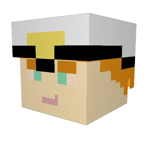 SpookyMuffin93 Minecraft avatar head, 3D render