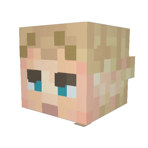 SpookyPanda1020 Minecraft avatar head, 3D render