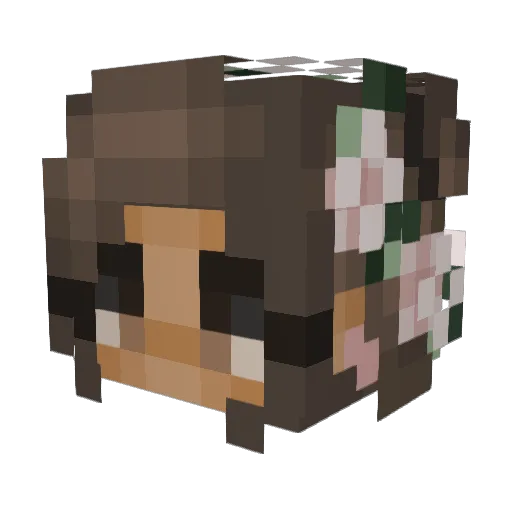 SpookySkeleton3 Minecraft avatar head, 3D render