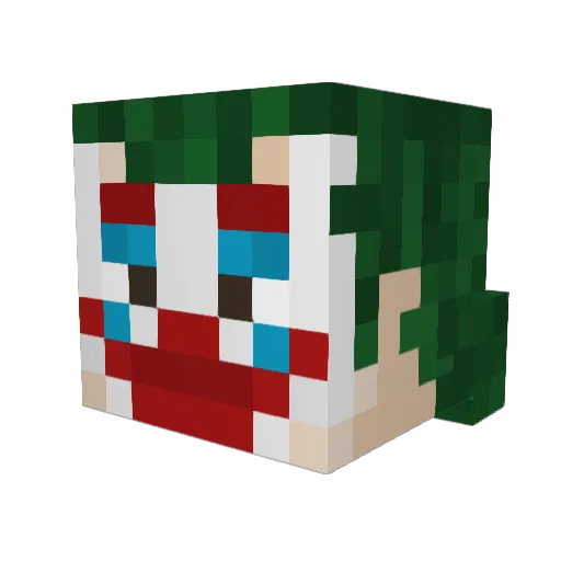SpookySpecial Minecraft avatar head, 3D render