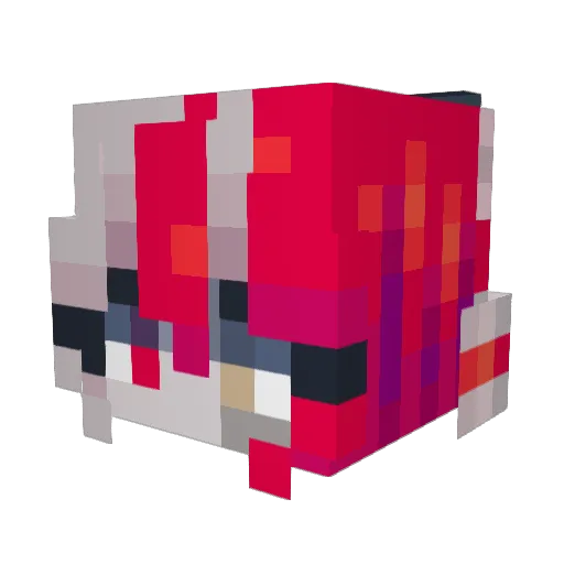 SpookyTangent Minecraft avatar head, 3D render