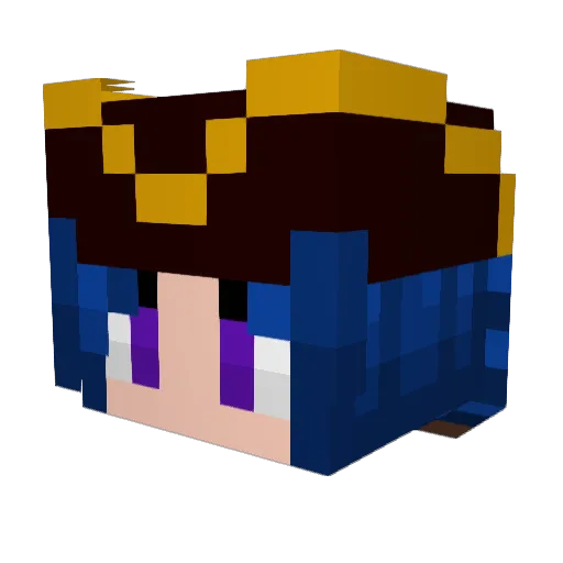 Spooky_Fragment_ Minecraft avatar head, 3D render