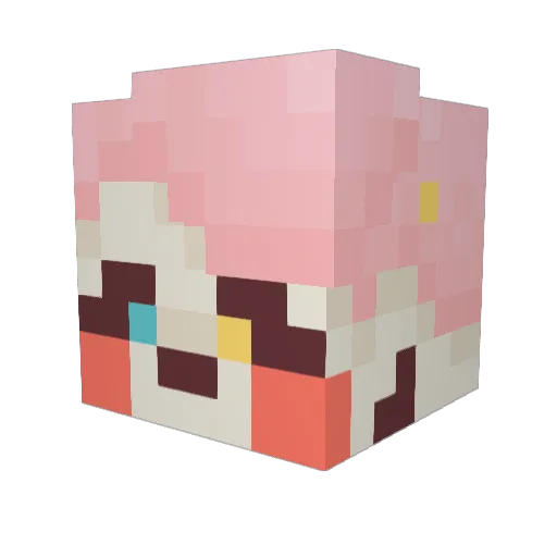 Spooky_Kooky Minecraft avatar head, 3D render