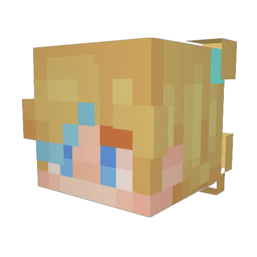 Spooky_Lemon Minecraft avatar head, 3D render