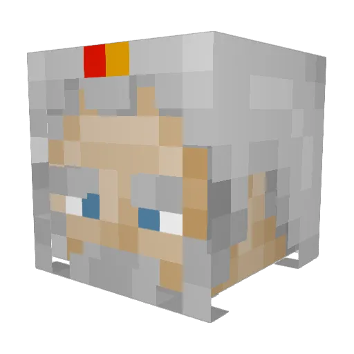 Spooky_Pandaa Minecraft avatar head, 3D render