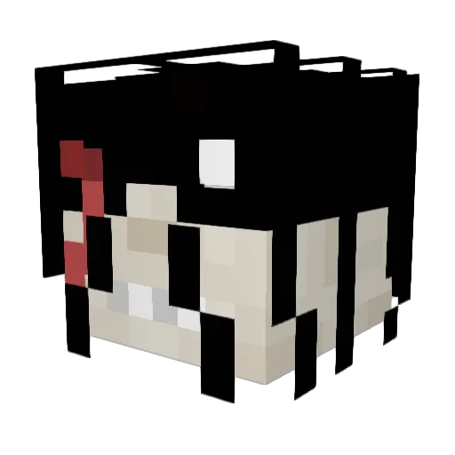 Spooky_Phantump Minecraft avatar head, 3D render