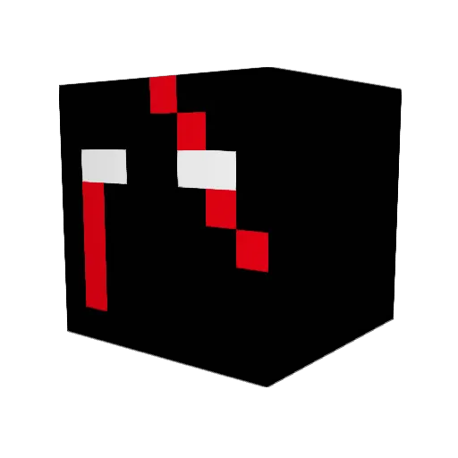 Spookydot Minecraft avatar head, 3D render