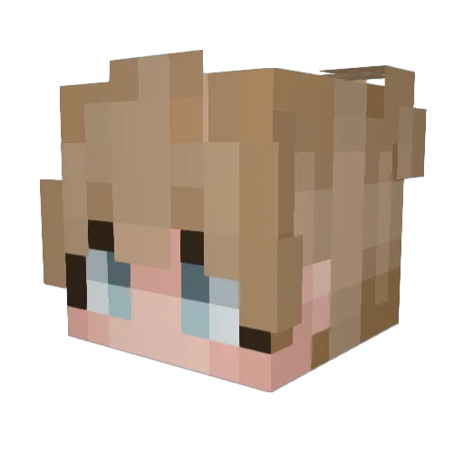 Spookyl_ Minecraft avatar head, 3D render