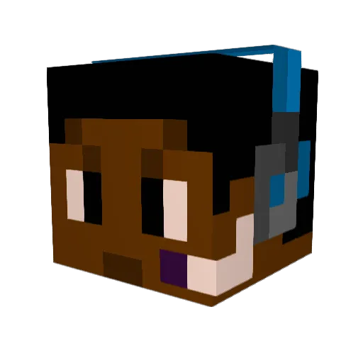 Spookytre Minecraft avatar head, 3D render