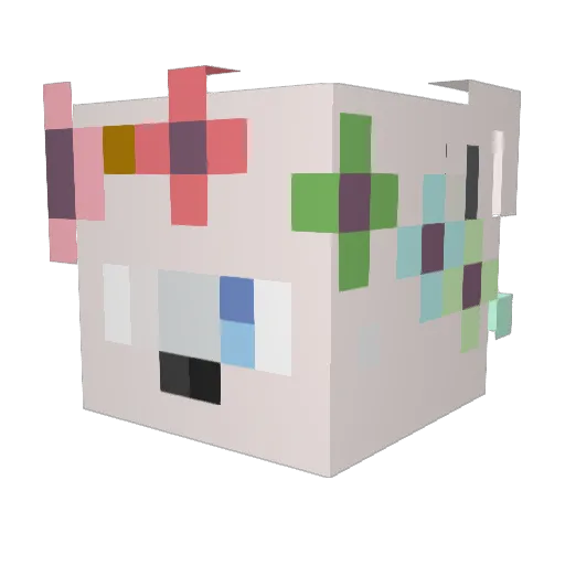 Spookywave100 Minecraft avatar head, 3D render