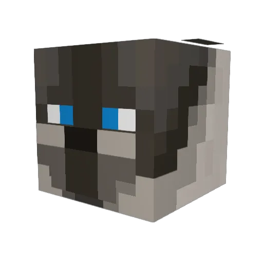 Spool_of_YaRn Minecraft avatar head, 3D render