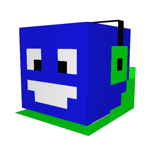 Spoon88 Minecraft avatar head, 3D render