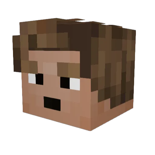 SpoonPridesAlt Minecraft avatar head, 3D render