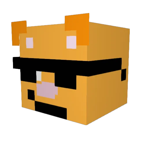 Spooncat321 Minecraft avatar head, 3D render
