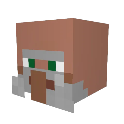 SpoonierGolf Minecraft avatar head, 3D render