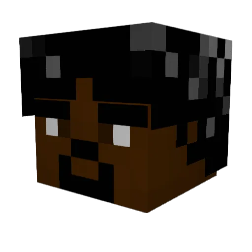 SpoonySauce Minecraft avatar head, 3D render