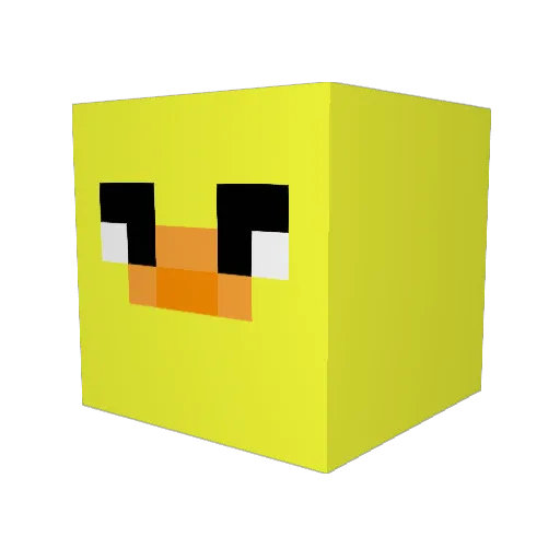 Spoonyge Minecraft avatar head, 3D render
