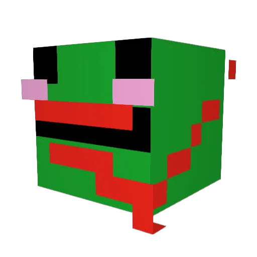 SpoopMoop Minecraft avatar head, 3D render