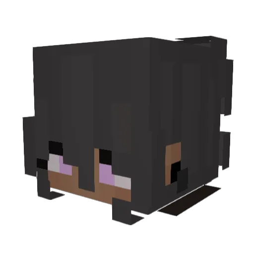 SpoopyMix Minecraft avatar head, 3D render