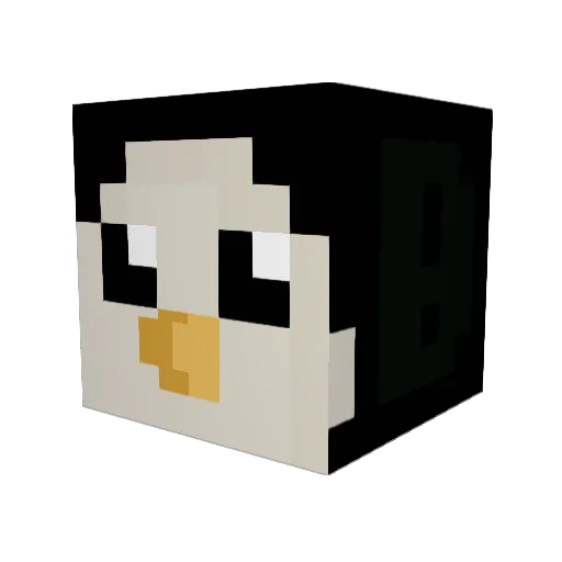 SpoopySpooble Minecraft avatar head, 3D render