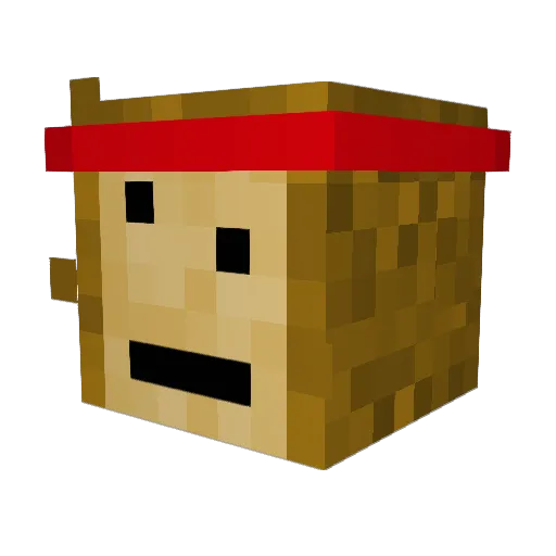 SpoopyToastt Minecraft avatar head, 3D render
