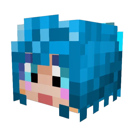 Spooterz Minecraft avatar head, 3D render