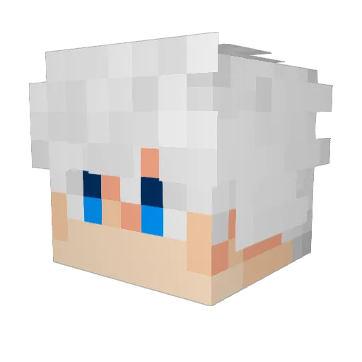 Spop_ Minecraft avatar head, 3D render