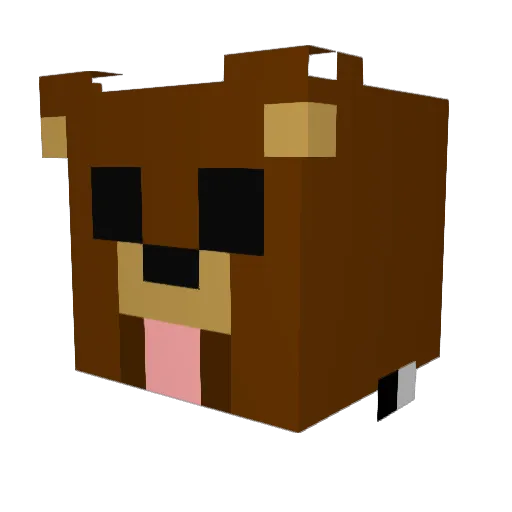 Sporadic5 Minecraft avatar head, 3D render