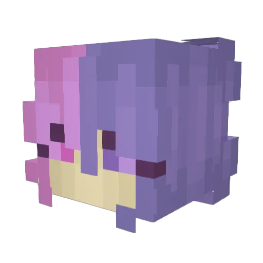 SporadicSpunk Minecraft avatar head, 3D render