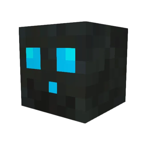 SporePenguin Minecraft avatar head, 3D render