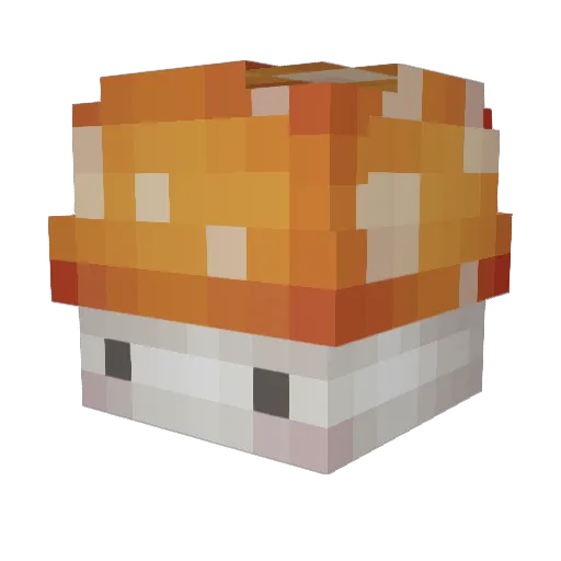 SporeSoup Minecraft avatar head, 3D render