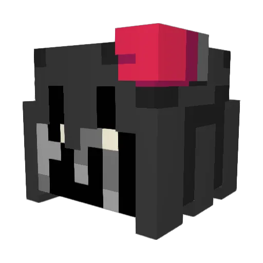 SporeXDeus Minecraft avatar head, 3D render