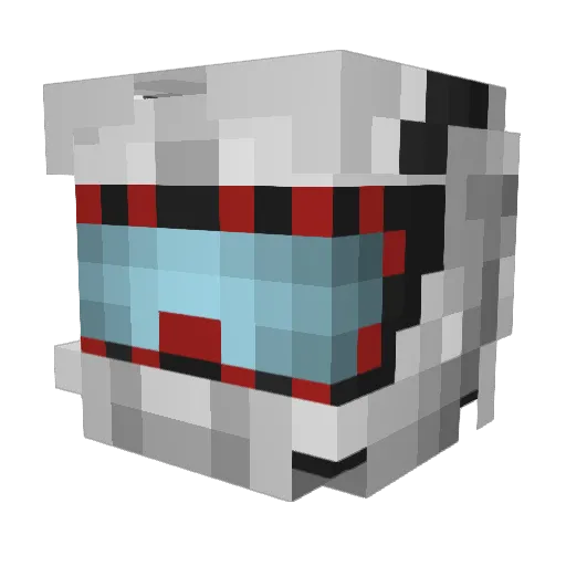 Sporious Minecraft avatar head, 3D render