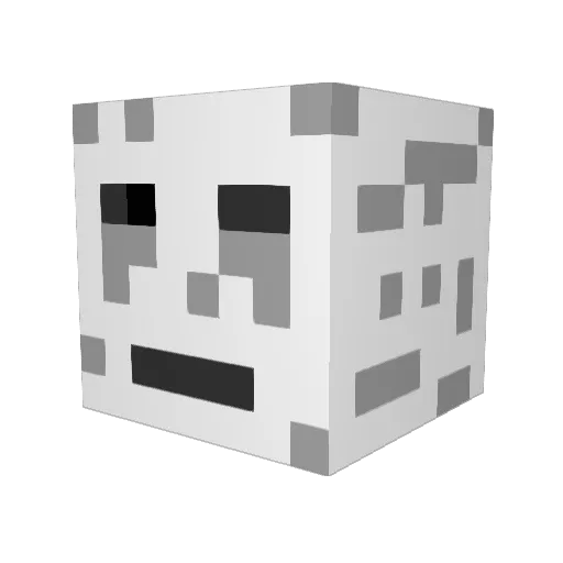 Spork6 Minecraft avatar head, 3D render