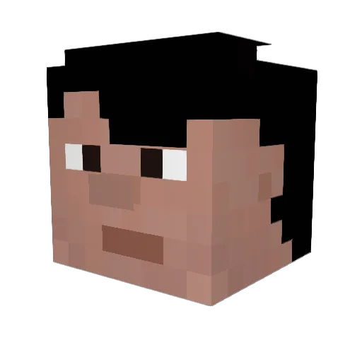 Spork_Forger Minecraft avatar head, 3D render