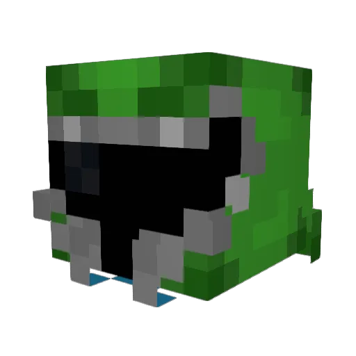 SporniTv Minecraft avatar head, 3D render