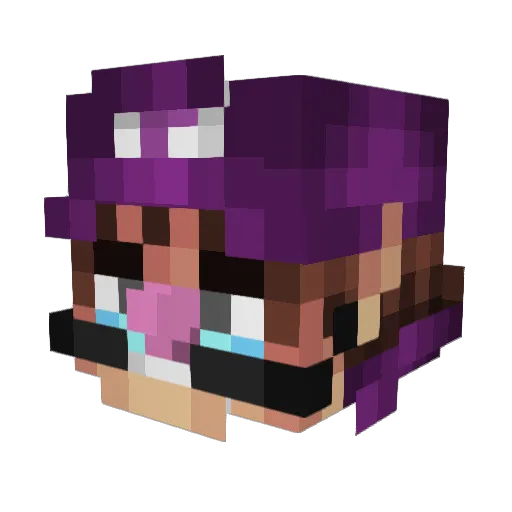 Sportarotten Minecraft avatar head, 3D render