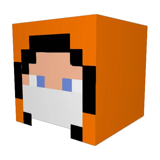 SportikKek Minecraft avatar head, 3D render