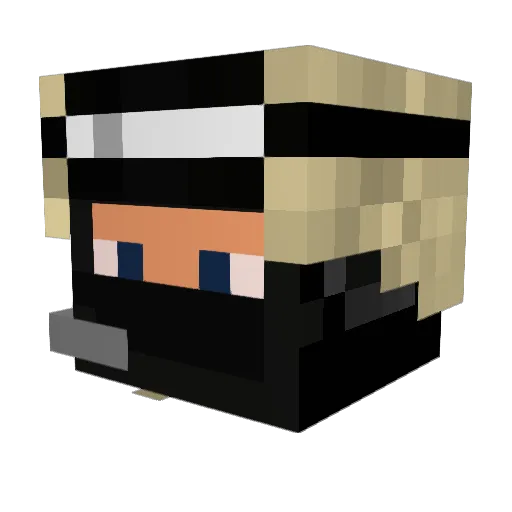 Sporting32 Minecraft avatar head, 3D render