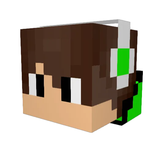 Sportsguy1010 Minecraft avatar head, 3D render