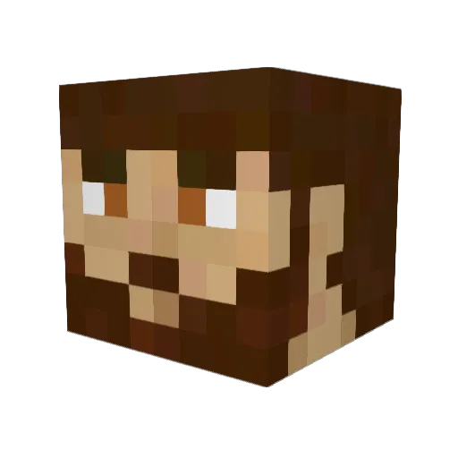SportsterMafia Minecraft avatar head, 3D render