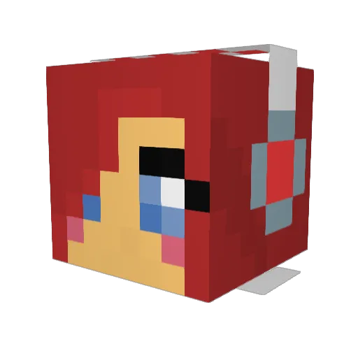 SportyChic1 Minecraft avatar head, 3D render