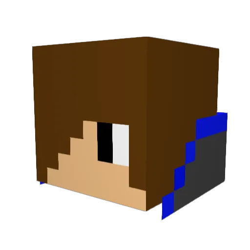 SportzNut13 Minecraft avatar head, 3D render